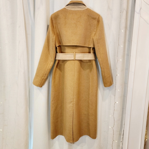 J.Crew brushed Camel Harriet Trench Coat, sz XXS - Picture 3 of 4